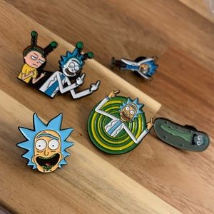 Rick and Morty pins